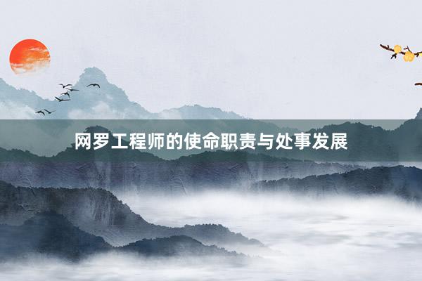网罗工程师的使命职责与处事发展